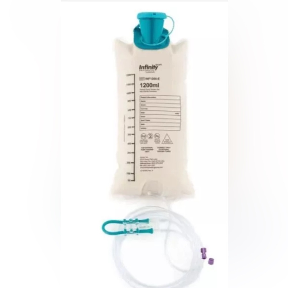 COPY - 30 Moog Enteralite Infinity 1200ml Feeding Bag unexpired NIB